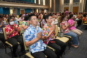 มรภ.เทพสตรี จัดงานทำบุญกลางบ้าน สืบสานประเพณีสงกรานต์ ประจำปี พ.ศ. 2568