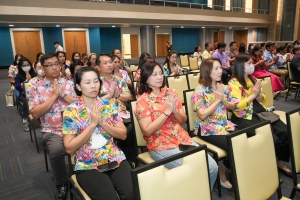 มรภ.เทพสตรี จัดงานทำบุญกลางบ้าน สืบสานประเพณีสงกรานต์ ประจำปี พ.ศ. 2568