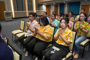 มรภ.เทพสตรี จัดงานทำบุญกลางบ้าน สืบสานประเพณีสงกรานต์ ประจำปี พ.ศ. 2568