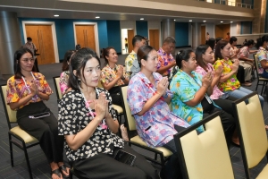 มรภ.เทพสตรี จัดงานทำบุญกลางบ้าน สืบสานประเพณีสงกรานต์ ประจำปี พ.ศ. 2568