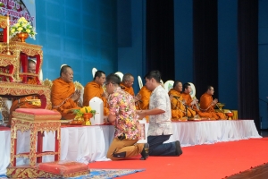 มรภ.เทพสตรี จัดงานทำบุญกลางบ้าน สืบสานประเพณีสงกรานต์ ประจำปี พ.ศ. 2568
