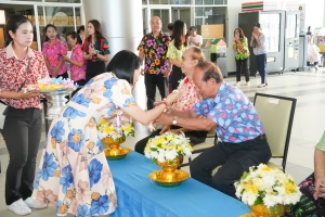 มรภ.เทพสตรี จัดงานทำบุญกลางบ้าน สืบสานประเพณีสงกรานต์ ประจำปี พ.ศ. 2568