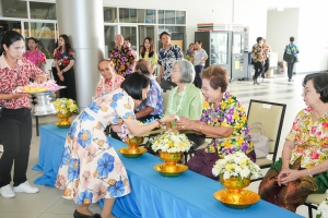 มรภ.เทพสตรี จัดงานทำบุญกลางบ้าน สืบสานประเพณีสงกรานต์ ประจำปี พ.ศ. 2568