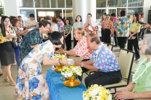 มรภ.เทพสตรี จัดงานทำบุญกลางบ้าน สืบสานประเพณีสงกรานต์ ประจำปี พ.ศ. 2568
