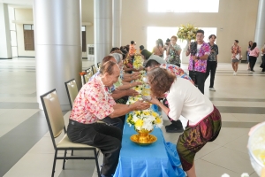 มรภ.เทพสตรี จัดงานทำบุญกลางบ้าน สืบสานประเพณีสงกรานต์ ประจำปี พ.ศ. 2568