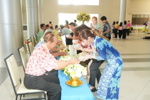 มรภ.เทพสตรี จัดงานทำบุญกลางบ้าน สืบสานประเพณีสงกรานต์ ประจำปี พ.ศ. 2568