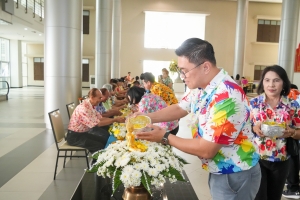 มรภ.เทพสตรี จัดงานทำบุญกลางบ้าน สืบสานประเพณีสงกรานต์ ประจำปี พ.ศ. 2568