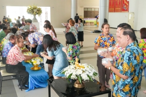 มรภ.เทพสตรี จัดงานทำบุญกลางบ้าน สืบสานประเพณีสงกรานต์ ประจำปี พ.ศ. 2568