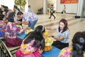 มรภ.เทพสตรี จัดงานทำบุญกลางบ้าน สืบสานประเพณีสงกรานต์ ประจำปี พ.ศ. 2568