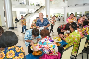 มรภ.เทพสตรี จัดงานทำบุญกลางบ้าน สืบสานประเพณีสงกรานต์ ประจำปี พ.ศ. 2568
