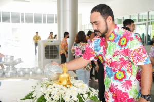 มรภ.เทพสตรี จัดงานทำบุญกลางบ้าน สืบสานประเพณีสงกรานต์ ประจำปี พ.ศ. 2568