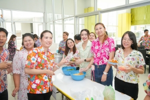 มรภ.เทพสตรี จัดงานทำบุญกลางบ้าน สืบสานประเพณีสงกรานต์ ประจำปี พ.ศ. 2568