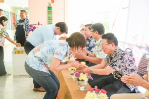 คณะเทคโนโลยีอุตสาหกรรม จัดพิธีทำบุญสงกรานต์ สืบสานประเพณีไทย ประจำปี พ.ศ. 2568