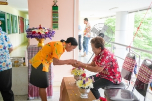 คณะเทคโนโลยีอุตสาหกรรม จัดพิธีทำบุญสงกรานต์ สืบสานประเพณีไทย ประจำปี พ.ศ. 2568