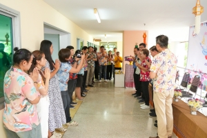 คณะเทคโนโลยีอุตสาหกรรม จัดพิธีทำบุญสงกรานต์ สืบสานประเพณีไทย ประจำปี พ.ศ. 2568