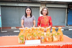 มรภ.เทพสตรี ร่วมพิธีทำบุญตักบาตรประเพณีวันสงกรานต์ ประจำปี พ.ศ. 2568