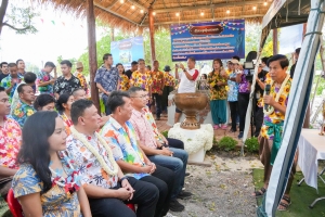 มรภ.เทพสตรี ร่วมงานประเพณีสงกรานต์ ถนนดินสอพอง ภายใต้แนวคิด ยลเสน่ห์สงกรานต์ หมู่บ้านดินสอพอง