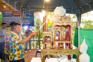 มรภ.เทพสตรี ร่วมงานประเพณีสงกรานต์ ถนนดินสอพอง ภายใต้แนวคิด ยลเสน่ห์สงกรานต์ หมู่บ้านดินสอพอง