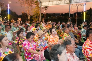 มรภ.เทพสตรี ร่วมงานประเพณีสงกรานต์ ถนนดินสอพอง ภายใต้แนวคิด ยลเสน่ห์สงกรานต์ หมู่บ้านดินสอพอง