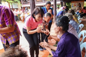 คณะมนุษยศาสตร์ฯ มรภ.เทพสตรี ร่วมกับ บริษัท ไทยเบิ้งโคกสลุง จำกัด (วิสาหกิจเพื่อสังคม) และภาคีเครือข่าย จัดงานพลังศรัทธาสืบสาน ประเพณีแห่ดอกไม้ ต้อนรับสงกรานต์ ไทยเบิ้งบ้านโคกสลุง