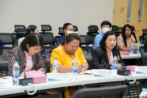 ผู้บริหาร มรภ.เทพสตรี พร้อมด้วยผู้เกี่ยวข้อง ร่วมรับฟังการแจ้งผลการติดตาม ตรวจสอบฯ ปีงบประมาณ พ.ศ. 2567 จาก คกก.ติดตาม ตรวจสอบฯ