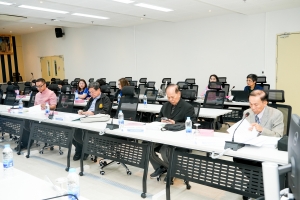 ผู้บริหาร มรภ.เทพสตรี พร้อมด้วยผู้เกี่ยวข้อง ร่วมรับฟังการแจ้งผลการติดตาม ตรวจสอบฯ ปีงบประมาณ พ.ศ. 2567 จาก คกก.ติดตาม ตรวจสอบฯ