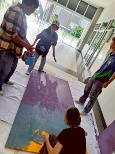 ทีมนักศึกษา มรภ.เทพสตรี ร่วมส่งผลงานสร้างสรรค์เข้าประกวด Thai Youth Street Art ระดับอุดมศึกษา Dream world of power ถ่ายทอดโลกอนาคตที่ไม่หลงลืมรากเหง้าแห่งศรัทธา