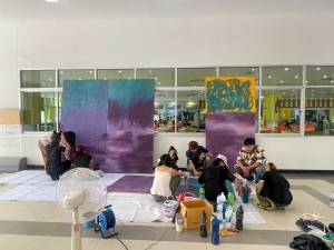 ทีมนักศึกษา มรภ.เทพสตรี ร่วมส่งผลงานสร้างสรรค์เข้าประกวด Thai Youth Street Art ระดับอุดมศึกษา Dream world of power ถ่ายทอดโลกอนาคตที่ไม่หลงลืมรากเหง้าแห่งศรัทธา