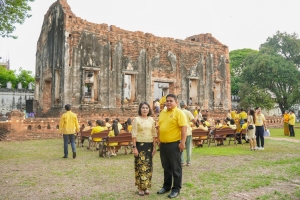 มรภ.เทพสตรี ร่วมกิจกรรมเทิดทูนสถาบัน สร้างสรรค์วิถีไทย ร่วมใจเข้าวังฟังธรรม ครั้งที่ 2 เนื่องในโอกาสวันฉัตรมงคล