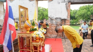 มรภ.เทพสตรี ร่วมกิจกรรมเทิดทูนสถาบัน สร้างสรรค์วิถีไทย ร่วมใจเข้าวังฟังธรรม ครั้งที่ 2 เนื่องในโอกาสวันฉัตรมงคล
