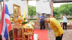 มรภ.เทพสตรี ร่วมกิจกรรมเทิดทูนสถาบัน สร้างสรรค์วิถีไทย ร่วมใจเข้าวังฟังธรรม ครั้งที่ 2 เนื่องในโอกาสวันฉัตรมงคล