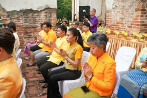 มรภ.เทพสตรี ร่วมกิจกรรมเทิดทูนสถาบัน สร้างสรรค์วิถีไทย ร่วมใจเข้าวังฟังธรรม ครั้งที่ 2 เนื่องในโอกาสวันฉัตรมงคล