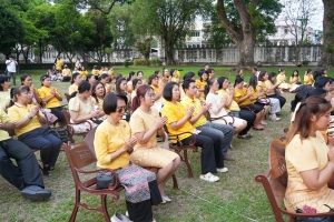 มรภ.เทพสตรี ร่วมกิจกรรมเทิดทูนสถาบัน สร้างสรรค์วิถีไทย ร่วมใจเข้าวังฟังธรรม ครั้งที่ 2 เนื่องในโอกาสวันฉัตรมงคล