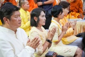มรภ.เทพสตรี ร่วมกิจกรรมเทิดทูนสถาบัน สร้างสรรค์วิถีไทย ร่วมใจเข้าวังฟังธรรม ครั้งที่ 2 เนื่องในโอกาสวันฉัตรมงคล