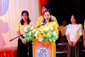 มรภ.เทพสตรี ร่วมกิจกรรมเทิดทูนสถาบัน สร้างสรรค์วิถีไทย ร่วมใจเข้าวังฟังธรรม ครั้งที่ 2 เนื่องในโอกาสวันฉัตรมงคล