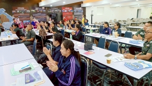 มรภ.เทพสตรี จัดอบรมพัฒนาทักษะการออกแบบและจัดทำสื่อนวัตกรรมทางการศึกษาระดับชั้นประถมศึกษาสำหรับครูคณิตศาสตร์ รร.ตชด. จ.สระแก้ว
