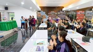มรภ.เทพสตรี จัดอบรมพัฒนาทักษะการออกแบบและจัดทำสื่อนวัตกรรมทางการศึกษาระดับชั้นประถมศึกษาสำหรับครูคณิตศาสตร์ รร.ตชด. จ.สระแก้ว