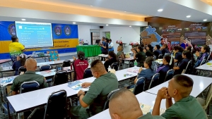 มรภ.เทพสตรี จัดอบรมพัฒนาทักษะการออกแบบและจัดทำสื่อนวัตกรรมทางการศึกษาระดับชั้นประถมศึกษาสำหรับครูคณิตศาสตร์ รร.ตชด. จ.สระแก้ว