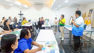 มรภ.เทพสตรี จัดอบรมพัฒนาทักษะการออกแบบและจัดทำสื่อนวัตกรรมทางการศึกษาระดับชั้นประถมศึกษาสำหรับครูคณิตศาสตร์ รร.ตชด. จ.สระแก้ว