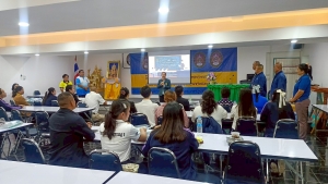 มรภ.เทพสตรี จัดอบรมพัฒนาทักษะการออกแบบและจัดทำสื่อนวัตกรรมทางการศึกษาระดับชั้นประถมศึกษาสำหรับครูคณิตศาสตร์ รร.ตชด. จ.สระแก้ว