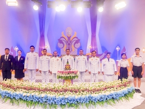 ผู้แทนผู้บริหาร คณาจารย์ บุคลากร นักเรียน และนักศึกษา มรภ.เทพสตรี บันทึกเทปโทรทัศน์ถวายพระพรชัยมงคล สมเด็จพระนางเจ้าฯ พระบรมราชินี