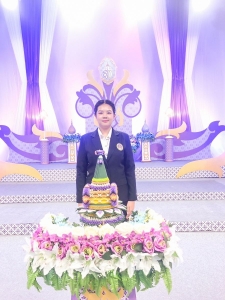 ผู้แทนผู้บริหาร คณาจารย์ บุคลากร นักเรียน และนักศึกษา มรภ.เทพสตรี บันทึกเทปโทรทัศน์ถวายพระพรชัยมงคล สมเด็จพระนางเจ้าฯ พระบรมราชินี