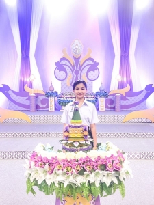 ผู้แทนผู้บริหาร คณาจารย์ บุคลากร นักเรียน และนักศึกษา มรภ.เทพสตรี บันทึกเทปโทรทัศน์ถวายพระพรชัยมงคล สมเด็จพระนางเจ้าฯ พระบรมราชินี