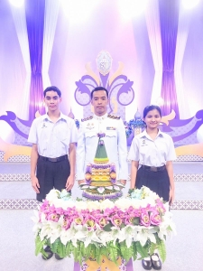 ผู้แทนผู้บริหาร คณาจารย์ บุคลากร นักเรียน และนักศึกษา มรภ.เทพสตรี บันทึกเทปโทรทัศน์ถวายพระพรชัยมงคล สมเด็จพระนางเจ้าฯ พระบรมราชินี
