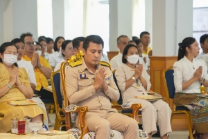 มรภ.เทพสตรี ร่วมพิธีเจริญพระพุทธมนต์ถวายพระพรชัยมงคลแด่ พระบาทสมเด็จพระเจ้าอยู่หัว และพระบรมวงศานุวงศ์ ประจำปี พ.ศ. 2568 ครั้งที่ 5