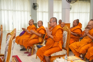 มรภ.เทพสตรี ร่วมพิธีเจริญพระพุทธมนต์ถวายพระพรชัยมงคลแด่ พระบาทสมเด็จพระเจ้าอยู่หัว และพระบรมวงศานุวงศ์ ประจำปี พ.ศ. 2568 ครั้งที่ 5