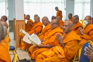 มรภ.เทพสตรี ร่วมพิธีเจริญพระพุทธมนต์ถวายพระพรชัยมงคลแด่ พระบาทสมเด็จพระเจ้าอยู่หัว และพระบรมวงศานุวงศ์ ประจำปี พ.ศ. 2568 ครั้งที่ 5