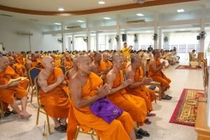 มรภ.เทพสตรี ร่วมพิธีเจริญพระพุทธมนต์ถวายพระพรชัยมงคลแด่ พระบาทสมเด็จพระเจ้าอยู่หัว และพระบรมวงศานุวงศ์ ประจำปี พ.ศ. 2568 ครั้งที่ 5