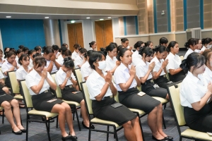 คณะครุศาสตร์ จัดพิธีฝากตัวเป็นศิษย์ รับขวัญนักศึกษาสายครู มรภ.เทพสตรี และปฐมนิเทศ นศ. คณะครุศาสตร์
