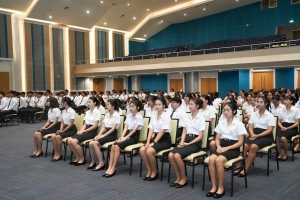 คณะครุศาสตร์ จัดพิธีฝากตัวเป็นศิษย์ รับขวัญนักศึกษาสายครู มรภ.เทพสตรี และปฐมนิเทศ นศ. คณะครุศาสตร์